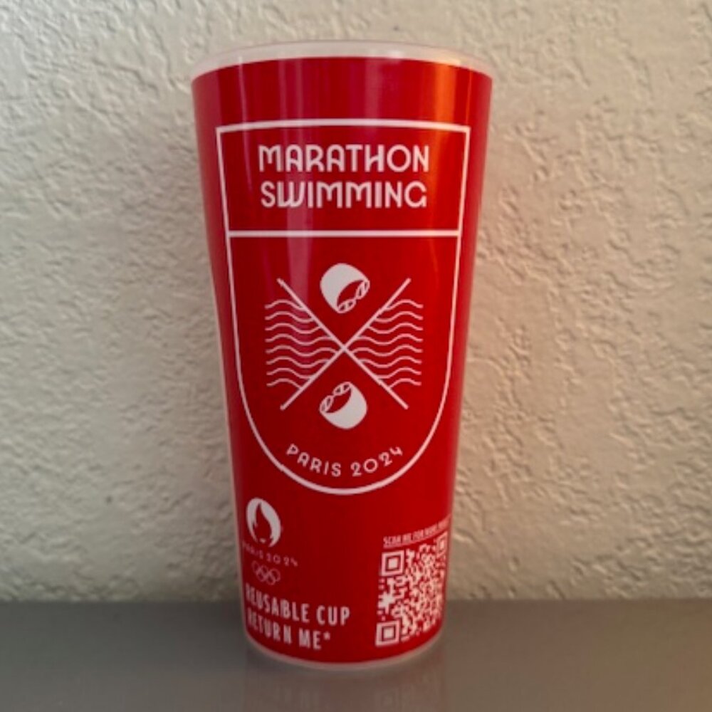 MARATHON SWIMMING COLLECTOR CUP PARIS 2024 OLYMPIC GAMES COCA COLA - NWT